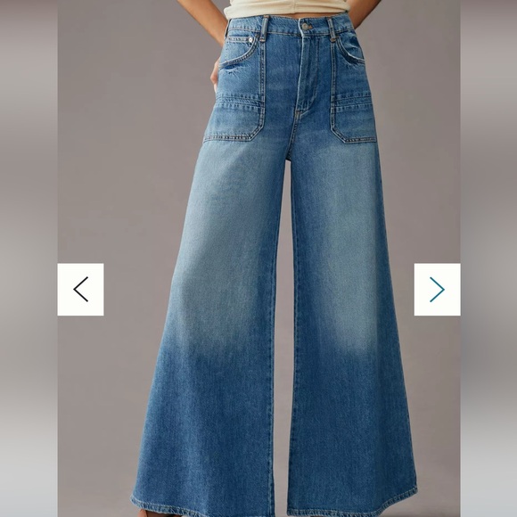 PILCRO The Jane High-Rise Wide-Leg Jeans 28 - Picture 13 of 16